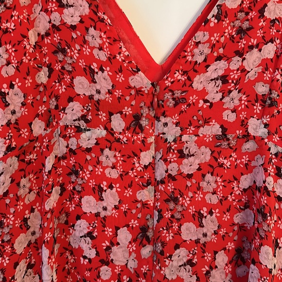 Red floral Dress - Picture 8 of 9